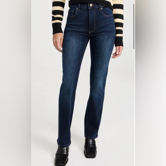 DL1961 Patti Straight High Rise Vintage 31'" Jeans - Picture 3 of 3